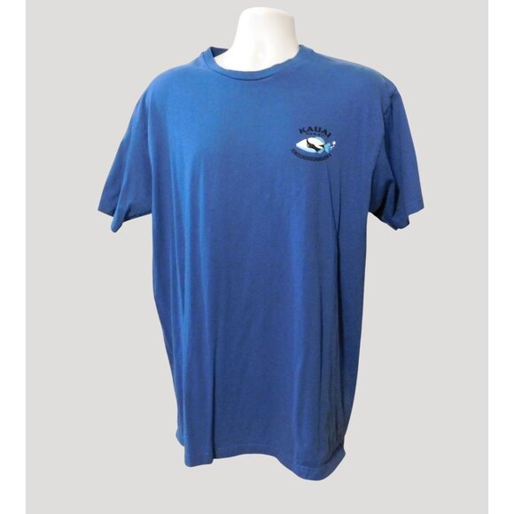Humuhumunukunukuapuaa Duck Co Kauai Hawaii Tee Shirt Graphic XL Blue Cotton - Picture 1 of 7